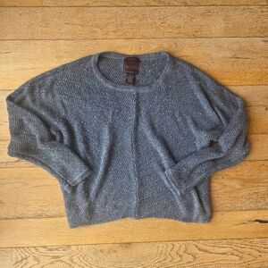 Vintage Even Gray Knit Sequin Accent Sweater fairycore